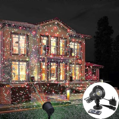 Joulu led-projektori Ulkomaisema Stage Xmas Lamppu Led Stage Valo UK Plug
