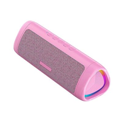 Uusi päivitetty Bluetooth-kaiutin, IPX5-vedenpitävä kaiutin HD-äänellä, jopa 24 tunnin toistoaika, TWS-pariliitos, BT5.3 Vaaleanpunainen