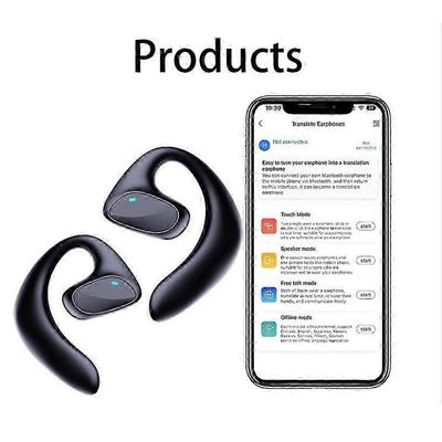 144 Language Translator Earbuds M8 langaton Bluetooth kaksisuuntainen kääntäjälaite valkoinen