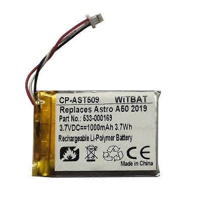 Jo testattu Koskee Astro A50 2019 -pelikuulokkeiden akkua 533-000169 CP-AST509