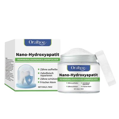 unbrand Hydroksiapatiitti hampaiden jauhe, Nanos Hydroksiapatiittijauhe hampaiden valkaisuun Herkät hampaat Ystävällinen valkaisujauhe, raikas heng...