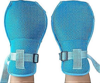 2-pakkaus vanhusten käsien turvakäsineet, turvallinen hengittävä dementia naarmuuntumaton Gloves_Good laatu