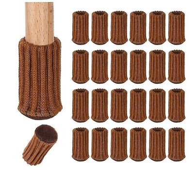 Mikasa 16 Pack Stol Ben Beskyttere strikket Møbler Sokker Brown