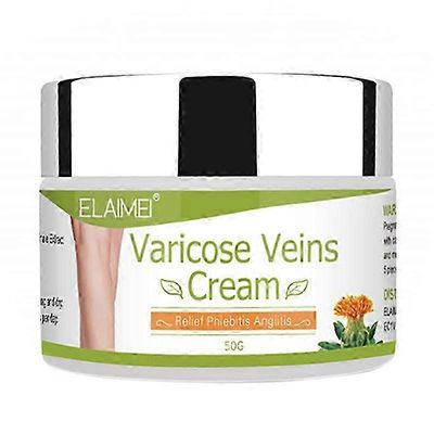 50G suonikohjuvoide lievittää kipua, pullistuvia jalkoja, punaista verisolua korjaava suonivoide, saflorivoide Valkoinen