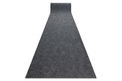 RugsX Løber - Dørmåtte antislip GIN 2126 udendørs, indendørs liverpool grå 120 cm 120x1350 cm