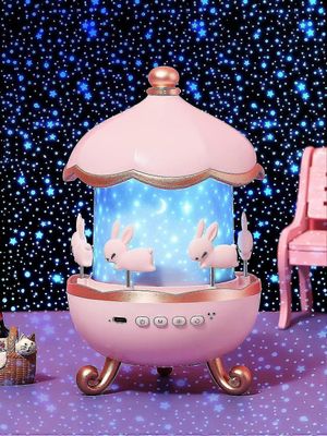 Vauvan yövalo tähtitaivasprojektori, 8 musiikkia musiikillinen ja valoisa yövalo, lapsen yövalo lamppu 360 kierto + 6 teemaa + kaukosäädin, proje