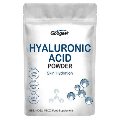 Luonnollinen hyaluronihappojauhe ihonhoitoon Syväkosteuttava ikääntymistä estävä seerumi Kosteustuki kaikille ihotyypeille 1PCs