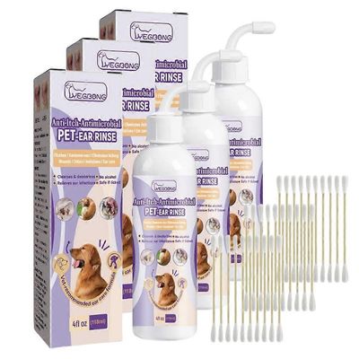 Koiran korvanpuhdistusaine, korvatulehduksen hoito koirille Kissoille, poistaa korvan hajun Poistaa vahan lian, rauhoittaa kutisevia tulehtuneita k...