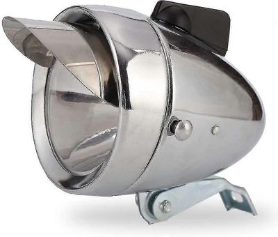 Retro Super Bright Led polkupyörä Etupäävalo Kromi Visiiri Luoti Ajovalaisin Vedenpitävä pyörävalaisin Polkupyörän tarvikkeet D812976