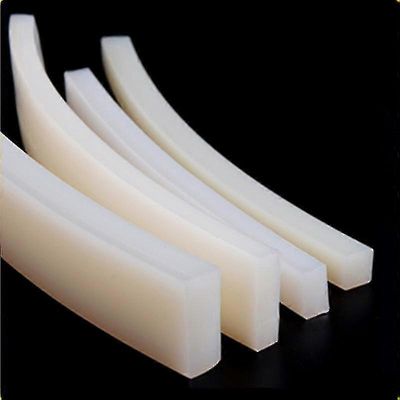 5mm x 5mm / 10mm / 15mm / 20mm / 30mm korkean lämpötilan kestävä kiinteä silikonikumitiivistenauha Weatherstrip Xixi 5x5mm