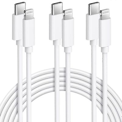 iPhone-pikalaturin kaapeli 3Pack 2M USB C-LIGHTNING-kaapeli [MFi-sertifioitu] Uusi iPhone-kaapeli, joka on yhteensopiva iPhonen kanssa14 13 12 11 P...