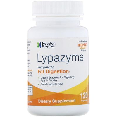 Houston Enzymes Houston Enzymer, Lypazyme, 120 Kapsler