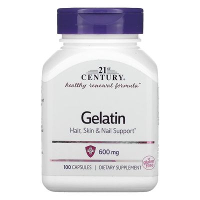 21st Century 21. vuosisata, gelatiini, 600 mg, 100 kapselia