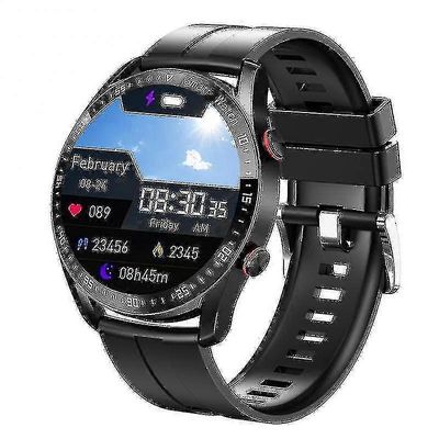 2024 Uusi Huawei Smart Watch IP67 vedenpitävä EKG + PPG kuntomittari terveysmonitori Bluetooth-puhelu Sp Musta silikonivyö