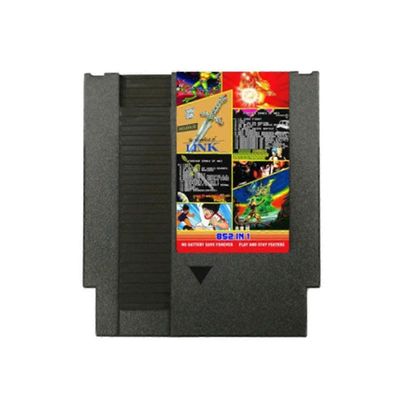Ikuisesti NES 852-in-1 (405+447) -pelikasetti NES-konsolille, 1024MBit flash-siru käyttömustana Musta