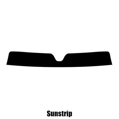 Window-Tint Sun Strip for Alfa Romeo 159 4-Dørs Salon - 2005 til 2011 pre-cut sunstrip 5% limo sort