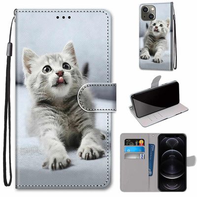 Foxdock Etui til iphone 13 Kitten Cat Mobile Taske
