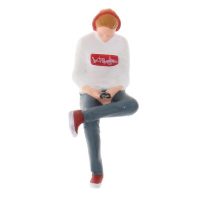 1:64 Skala Model Mini Siddestilling Figur Pvc Mennesker Bygning SandBord Landskab Diorama Model Til