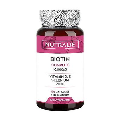 Nutralie Biotin complex hair, skin and nails 10000mcg 120 vegetable capsules