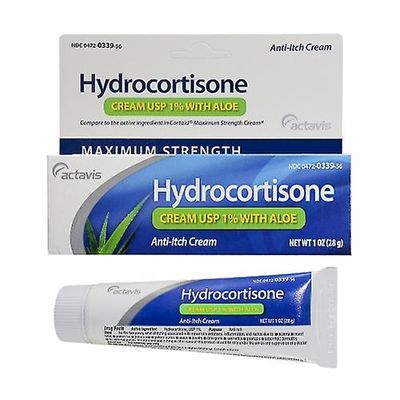 Actavis Hydrocortisone Cream 1% med Aloe, 28,4 Gram (Pakke med 3)