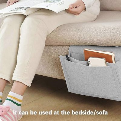 Filz Bettablage Organizer, huopa sängyn vieressä Caddy säilytyspussi, Einhngen Nachttisch Tasche Sofa-Bett Hngeaufbewahrung fr Buch, Magazin, Spiel...