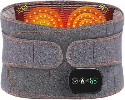 Lämmitetty selkätuki tärinähieronnalla, sähköinen alaselän lämmitystyynyhierontalaite