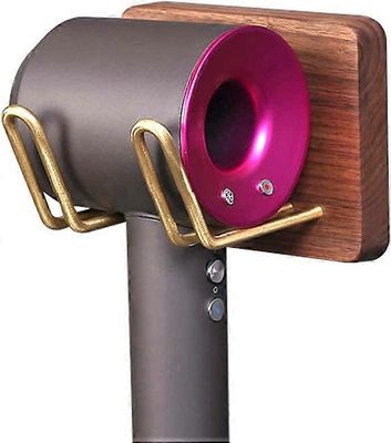 Ubiuo Hiustenkuivaajan pidike Hiustenkuivaajan pidike Dyson Supersonic -hiustenkuivaajalle Seinälle asennettava puinen hiustenkuivaaja Telineen jär...