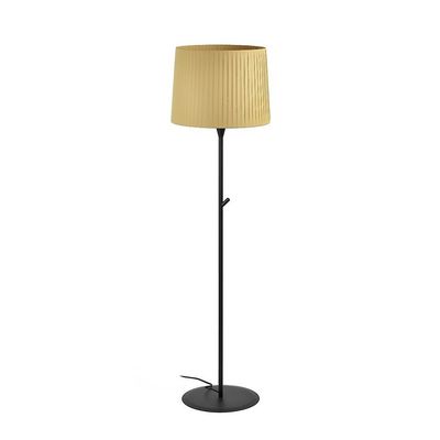 Faro Lighting Faro SAMBA - Gulvlampe rund tappered skygge sort, E27