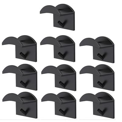 Brawdress Seinäkiinnike hattu koukku Punch-free Adhesive Baseball Cap Holder For Home Bedroom New Musta