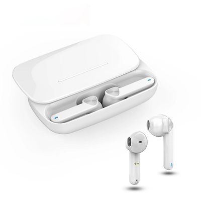 Ebox Tws bluetooth sportshøretelefoner - hd touch kontrol, støjreduktion, indbygget mikrofon Hvid