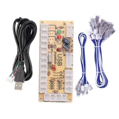 Zero Delay Arcade Diy Arcade Usb Encoder til joystick for PC / ps3 / / android med joystick 4.8mm knapp Som vist