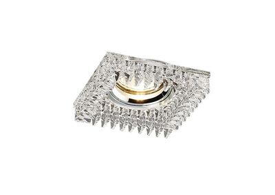 Inspired Lighting Krystal forsænket Downlight Square med Square s Perimeter RIM KUN klar, kræver 100035310 for at fuldføre elementet