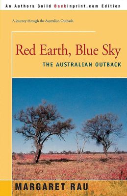 Rød jordblå himmel den australske outback