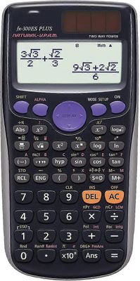 Ersam Fx-300es Plus tieteellinen laskin, Musta