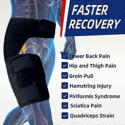 Lonkkatuki iskias kivunlievitykseen Hamstring Kompressiohiha nivustuki Si-vyö Säädettävä tuki si-nivelelle, iskiashermolle, lonkan tekonivelelle, H...