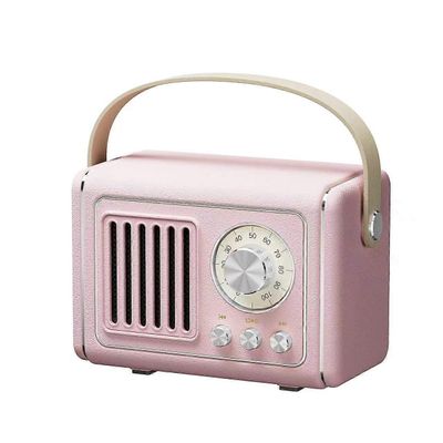 P19 Retro FM-radion suunnittelu Bluetooth-kaiutin langaton musiikkisubwoofer kahvalla Monivärinen Style B