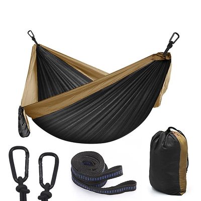 Bærbar faldskærm Nylon Udendørs Camping Hængekøje, Størrelse 300x200cm Golden