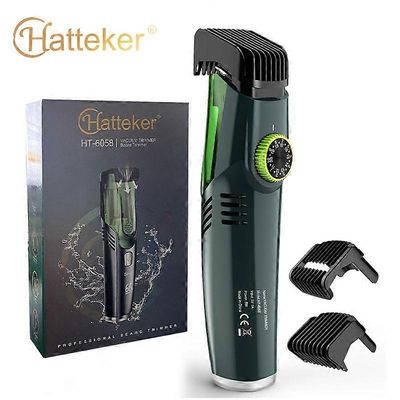 Miesten tyhjiöpartatrimmeri, partatrimmeri 20 pituus- ja tyyliasetuksella, sisäänrakennettu tyhjiötrimmeri viiksille, pulisonkille, kasvojen karvoille