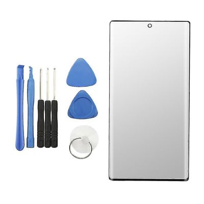 Uusi vaihda LCD-näytön etuosan ulkolasi Samsung Galaxy Note 10 Plus mustalle