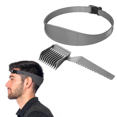 Fade kammat kampaamokammat ja leikkaus, parranajokaavain, viileä DIY-hiustenleikkauskone, hiusten leikkausohjeet, kaareva silikonihiusten leikkausn...