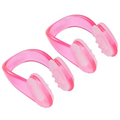 2kpl Swimming Nose Clip Nose Protection Uimatarvike aikuiselle (pinkki) Vaaleanpunainen 3.50X2.00X1.50CM