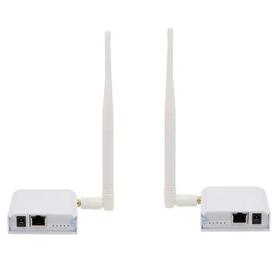 Langaton silta pisteestä pisteeseen pitkän kantaman langaton yhteys korkean vahvistuksen antennilla, 2.4G WiFi-silta Valkoinen