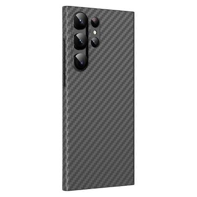 GKK Samsung Galaxy S25 Ultra -kotelolle, joka on yhteensopiva MagSafe Ultra Thin Carbon Fiber PC -metallikehyksen kanssa