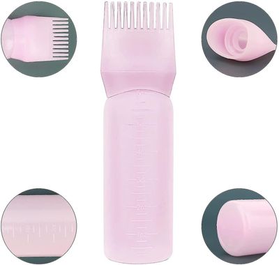 Suren Root Comb Applikator Flaske, 6 Ounce Applikator Flaske til hårfarve flaske