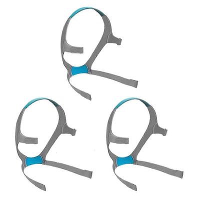 3 kpl Airfit N20 CPAP -maskin päähineitä, jotka ovat yhteensopivia Resmed Airfit N20 -tuulettimen kanssa BlueGray
