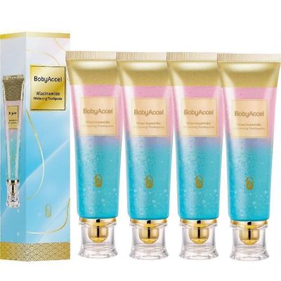 Niasiiniamidi valkaiseva hammastahna, luonnollinen niasiiniamidihammastahna, hampaiden valkaisu 4pcs