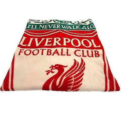 Liverpool FC Fleece du aldri gå alene Teppe Rød/grønn/hvit One Size