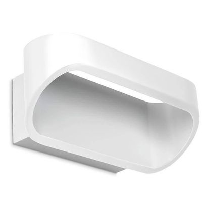 LEDS-C4 Lighting Oval LED 1 lyser op og ned lille væg lys hvid