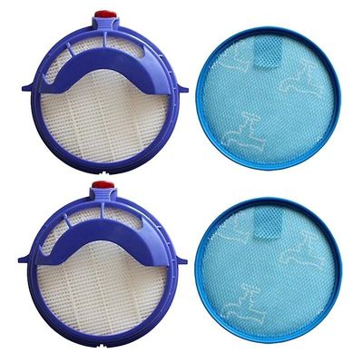 Vaskbar pre filter post Hepa Filter Motor Udskiftning Kompatibel til Dyson Dc25 Dc25i støvsuger tilbehør 4 Pack