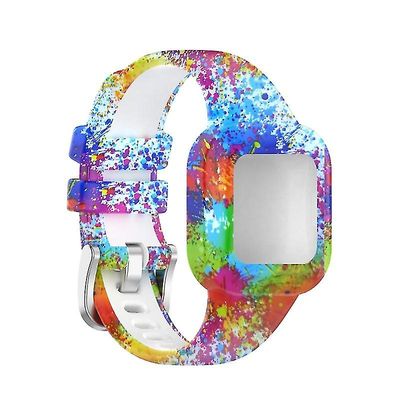 Garmin Fit Jr 3/vivofit Jr 3 hengittävä hihna - hien- ja naarmuuntumaton Naamiointi sininen